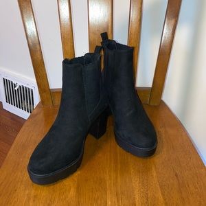 Asos Elderberry Chunky Chelsea Boots WIDE FIT